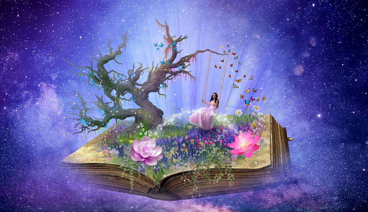 magic book, fantasy, mystical