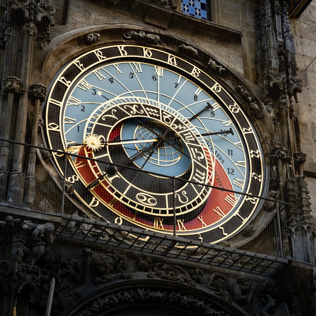 a large clock on the side of a building